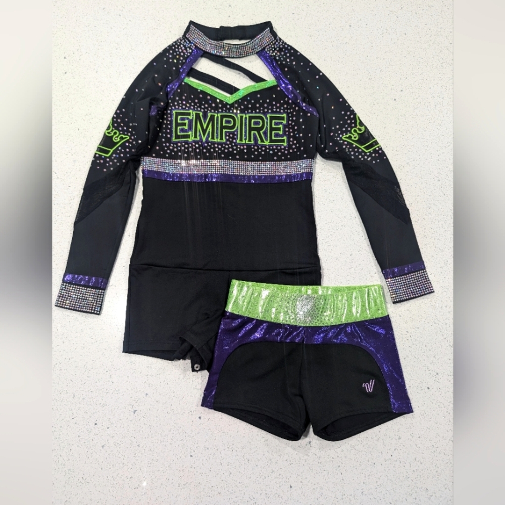 Rebel Atheltics Varsity ALLSTAR Cheer Uniform Cheerleading EMPIRE ELITE All Star